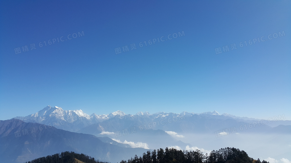 雪山冰川风景摄影图片