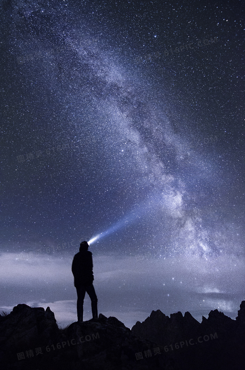 璀璨银河星空图片