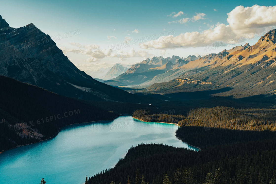 自然湖泊唯美风景图片