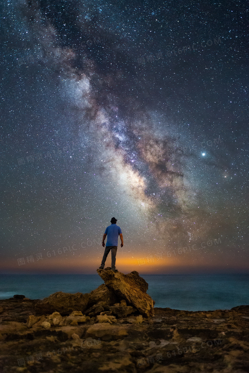 唯美星空银河系图片