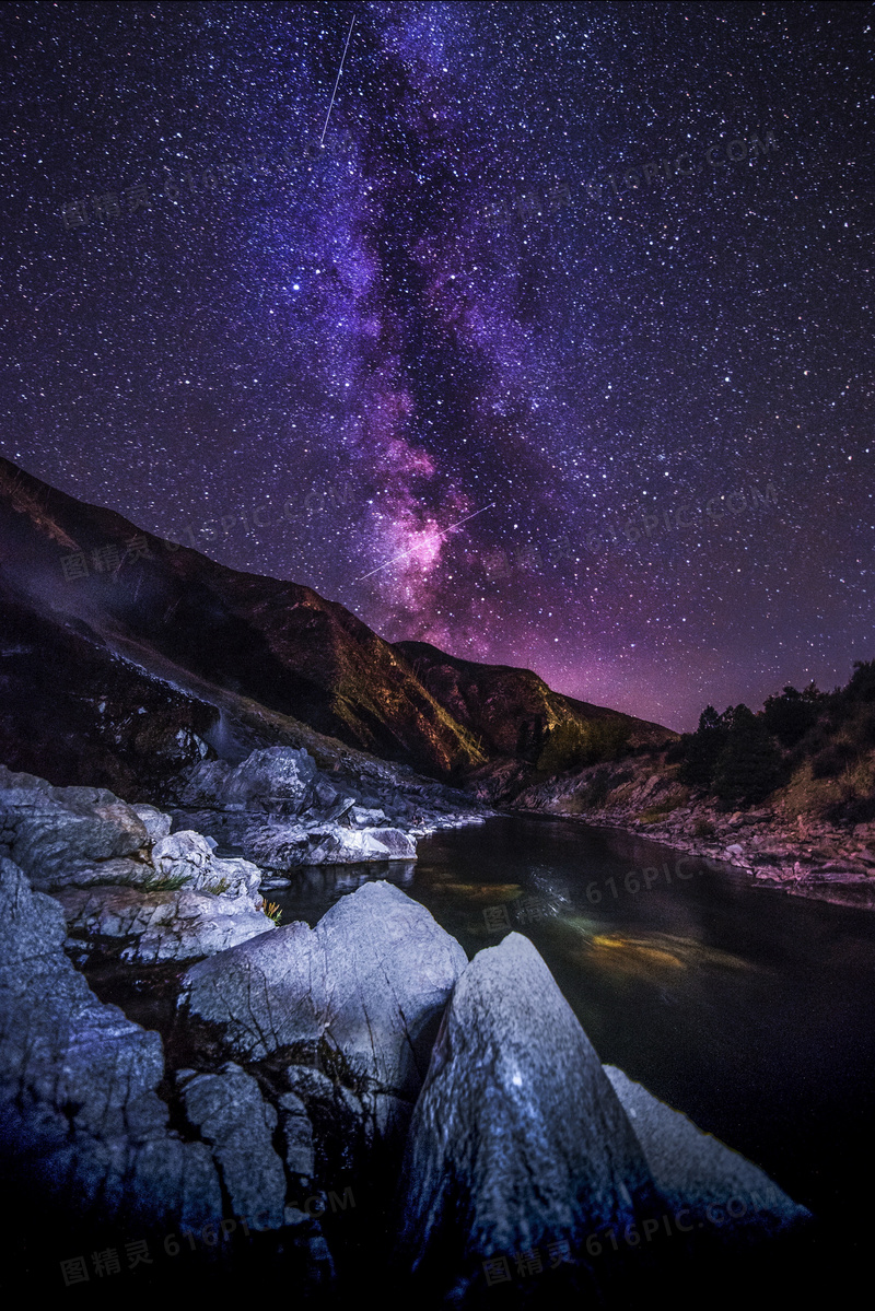 紫色唯美星空高清图片 紫色唯美星空高清图片大全