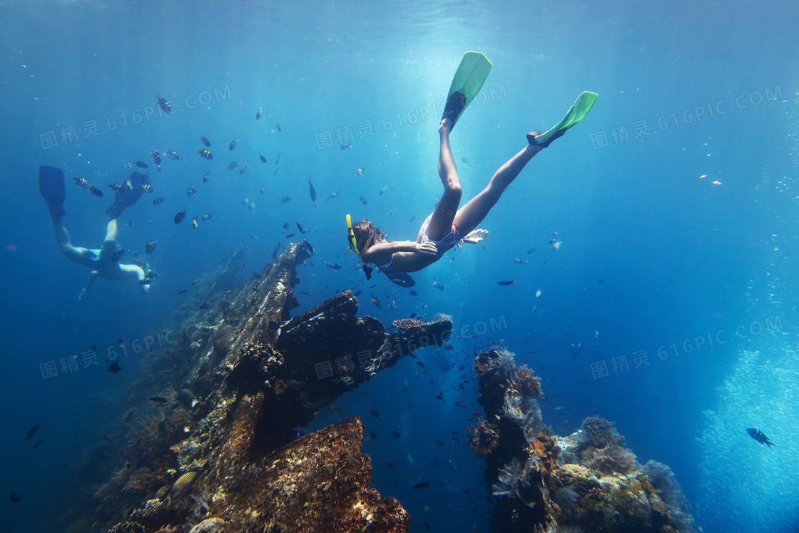 海底潜水的比基尼美女摄影高清jpg图片免费下载_编号vdphyq2yv_图精灵