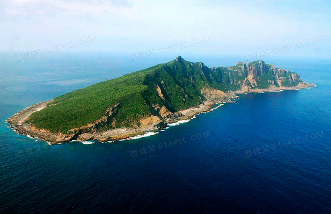 钓鱼岛全景摄影图片素材