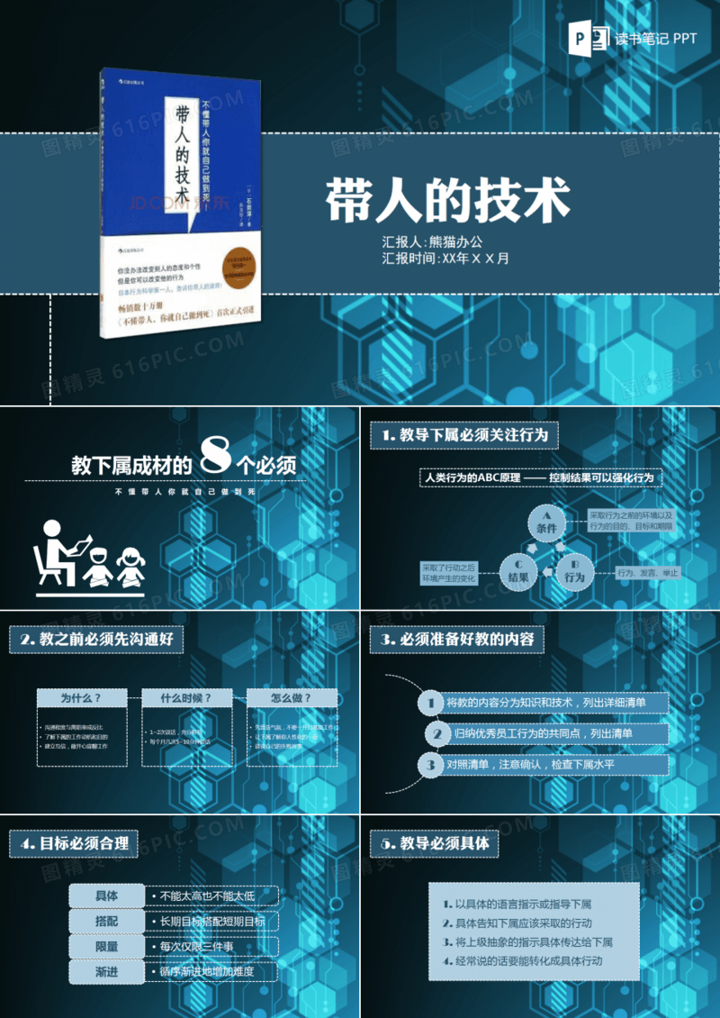 教下属成材的八个“必须”读书笔记ppt