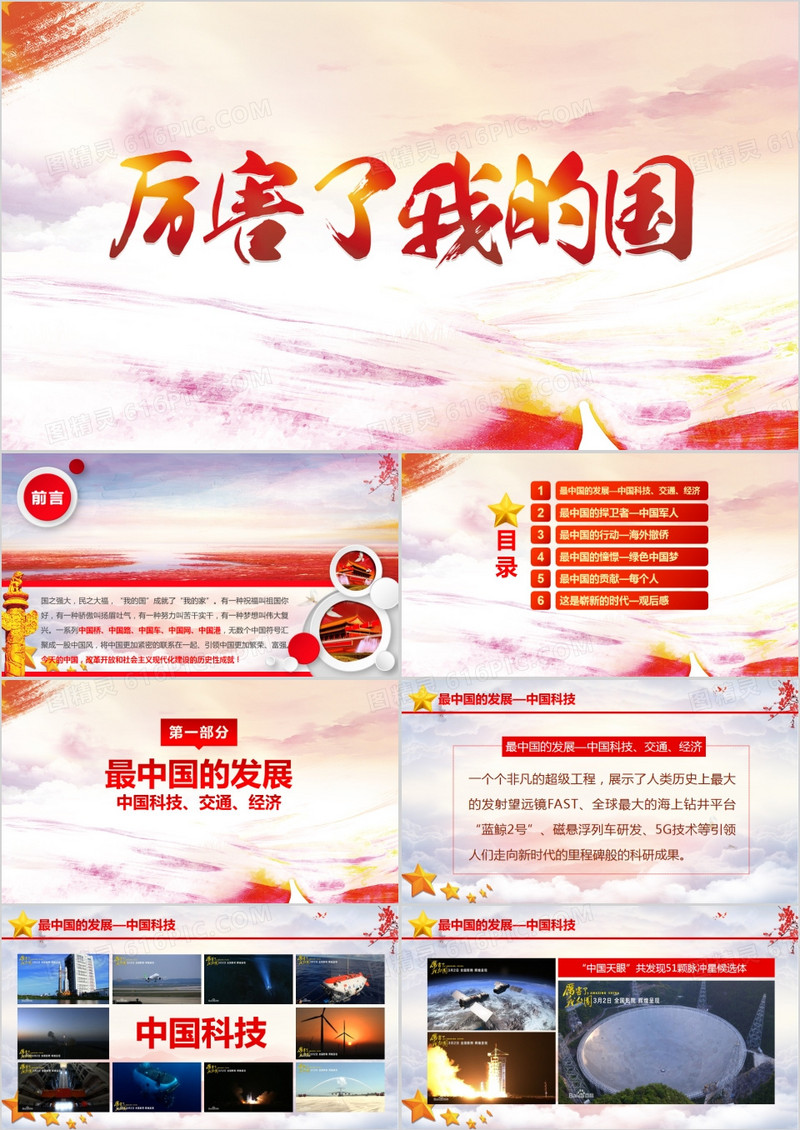 厉害了我国的PPT模板