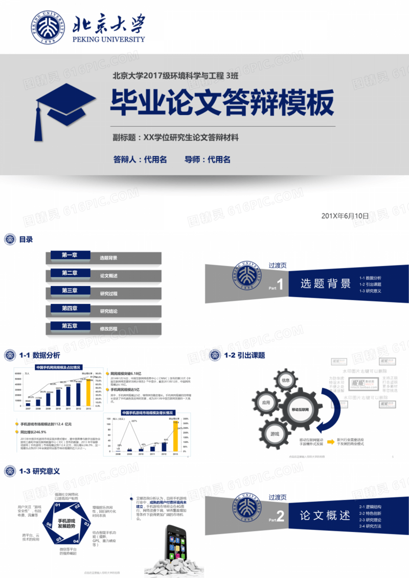 毕业论文答辩PPT模板
