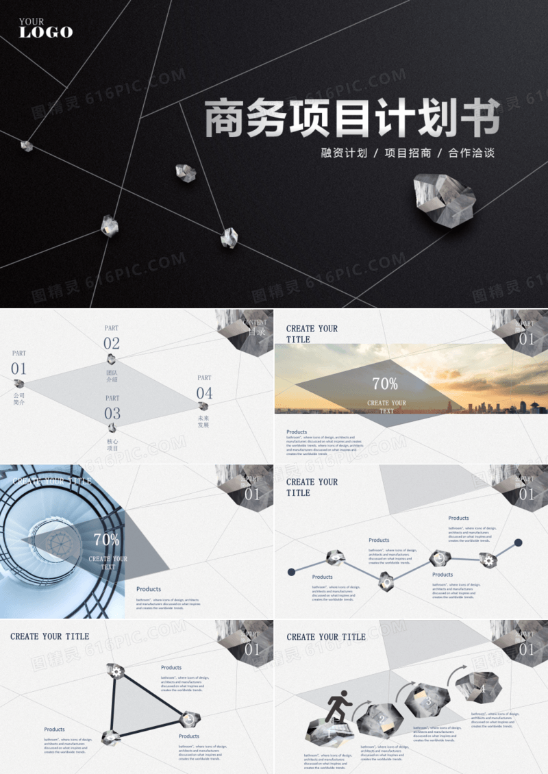 商务项目融资计划书ppt模板