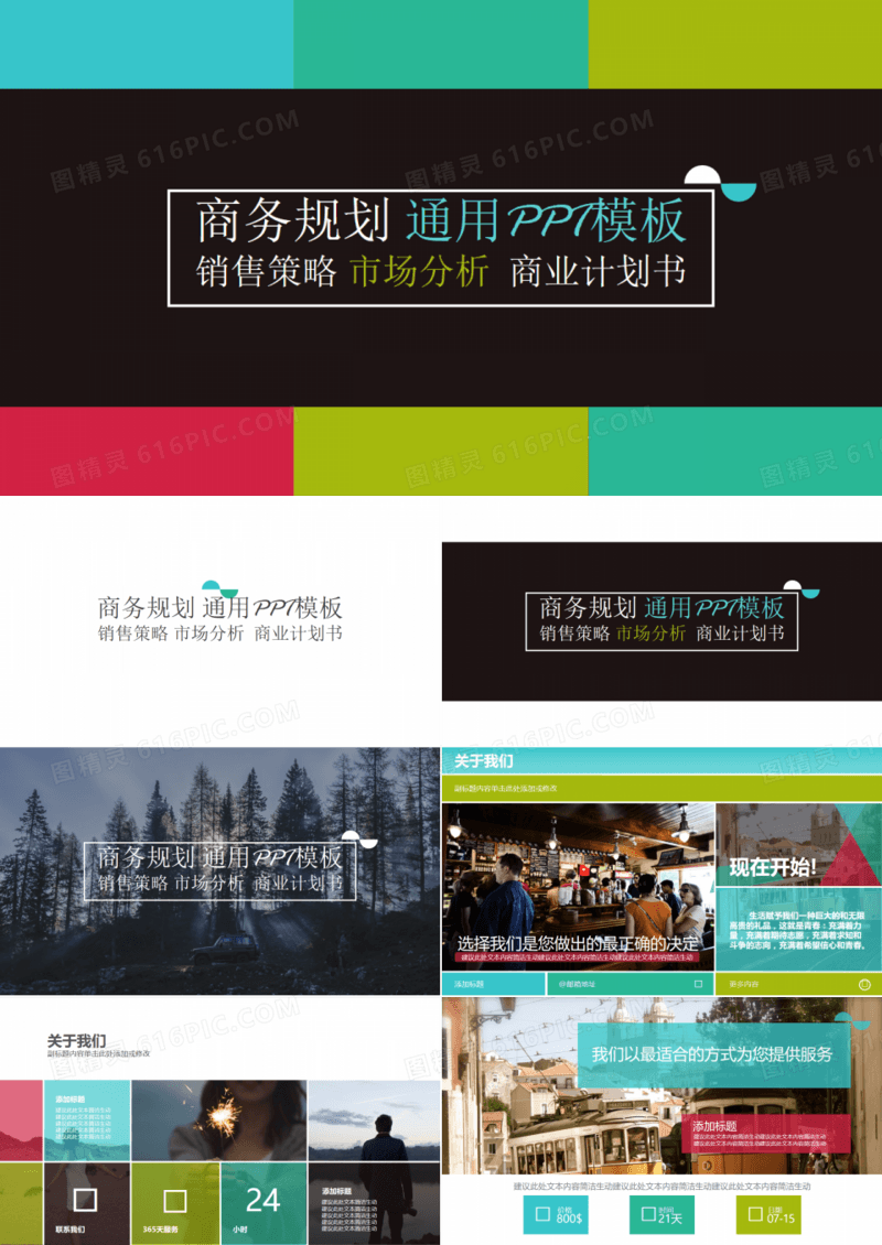 商业计划团队介绍产品宣传数据图表专业PPT模板