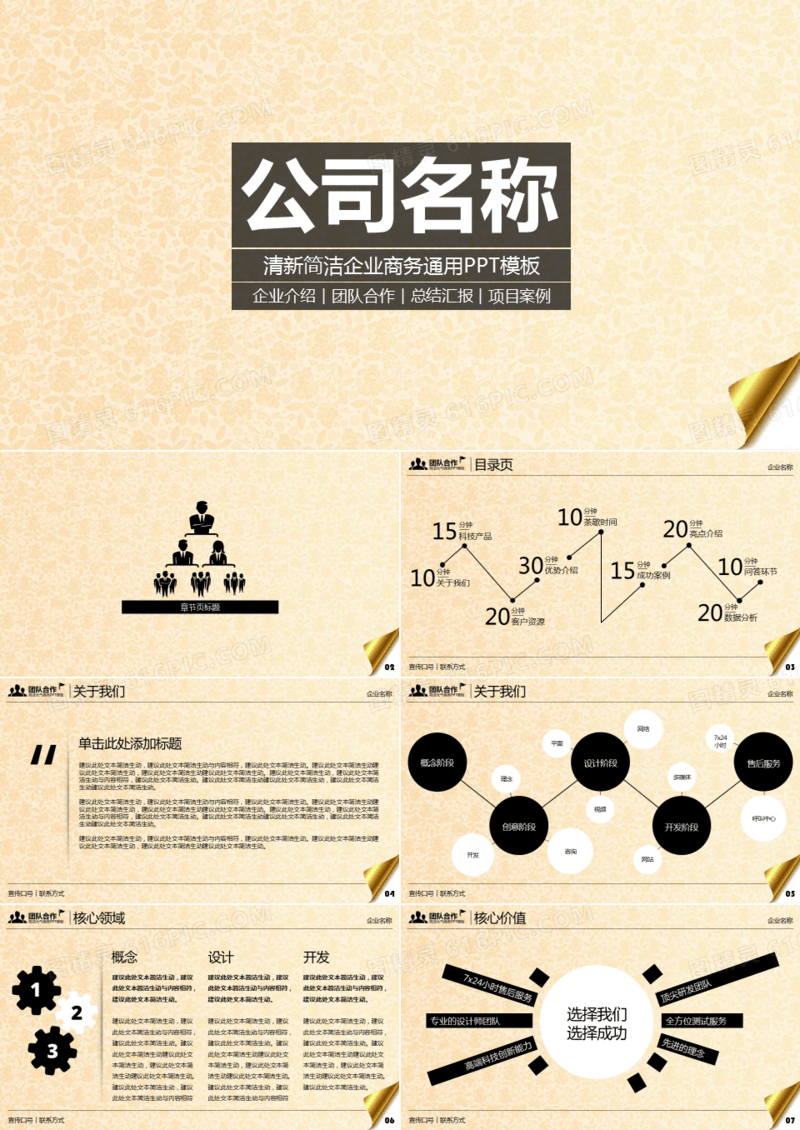 团队介绍金融销售市场营销汇报PPT模版