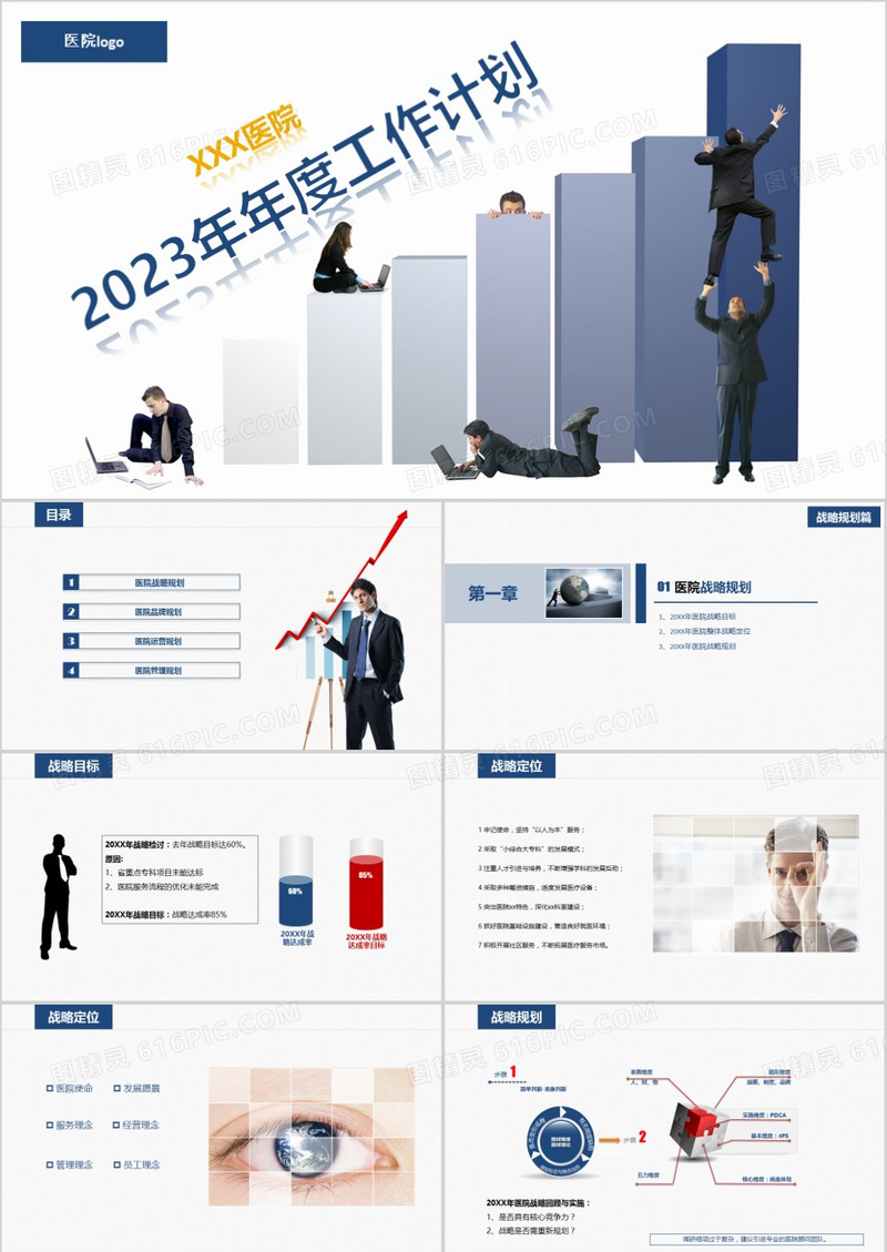 2023年年度医院工作计划PPT模板