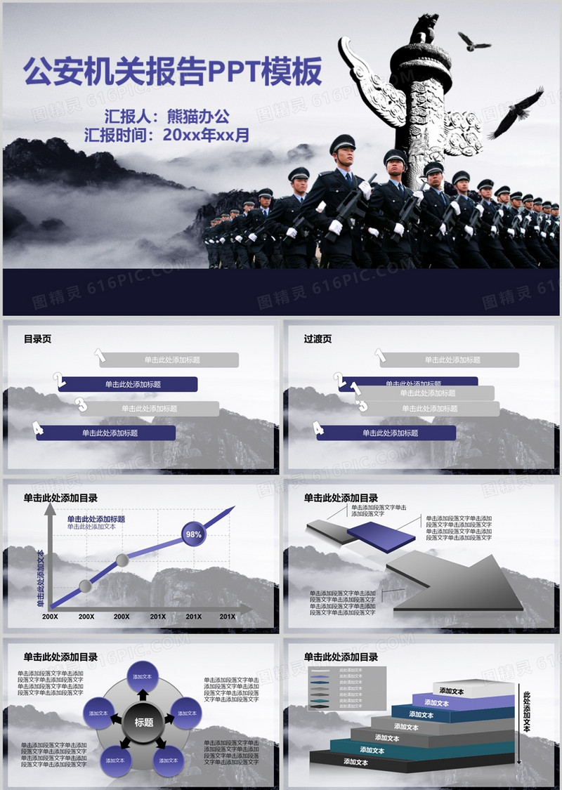 公安警察机关报告幻灯片