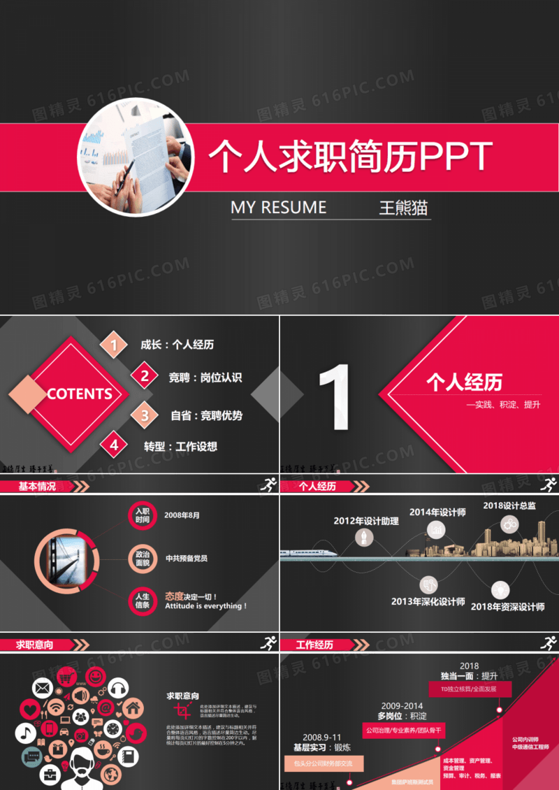个人简历求职简历工作简历述职报告