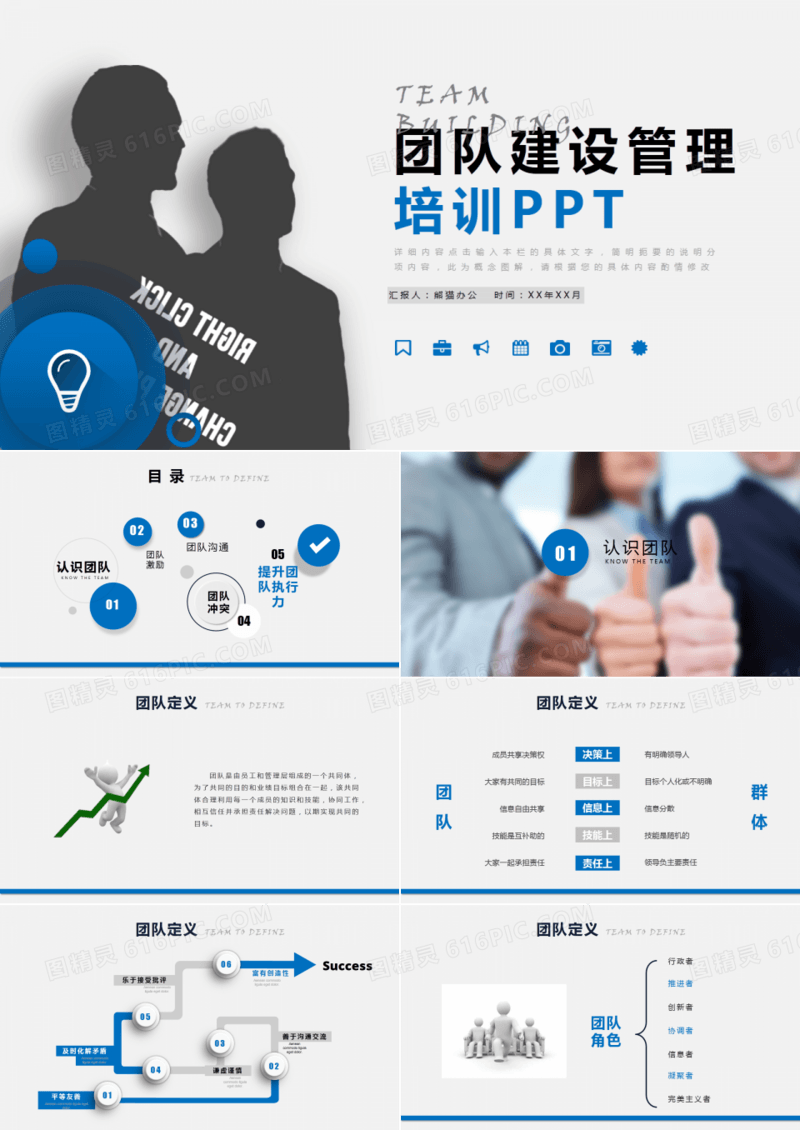 完整框架微立体团队建设管理培训PPT