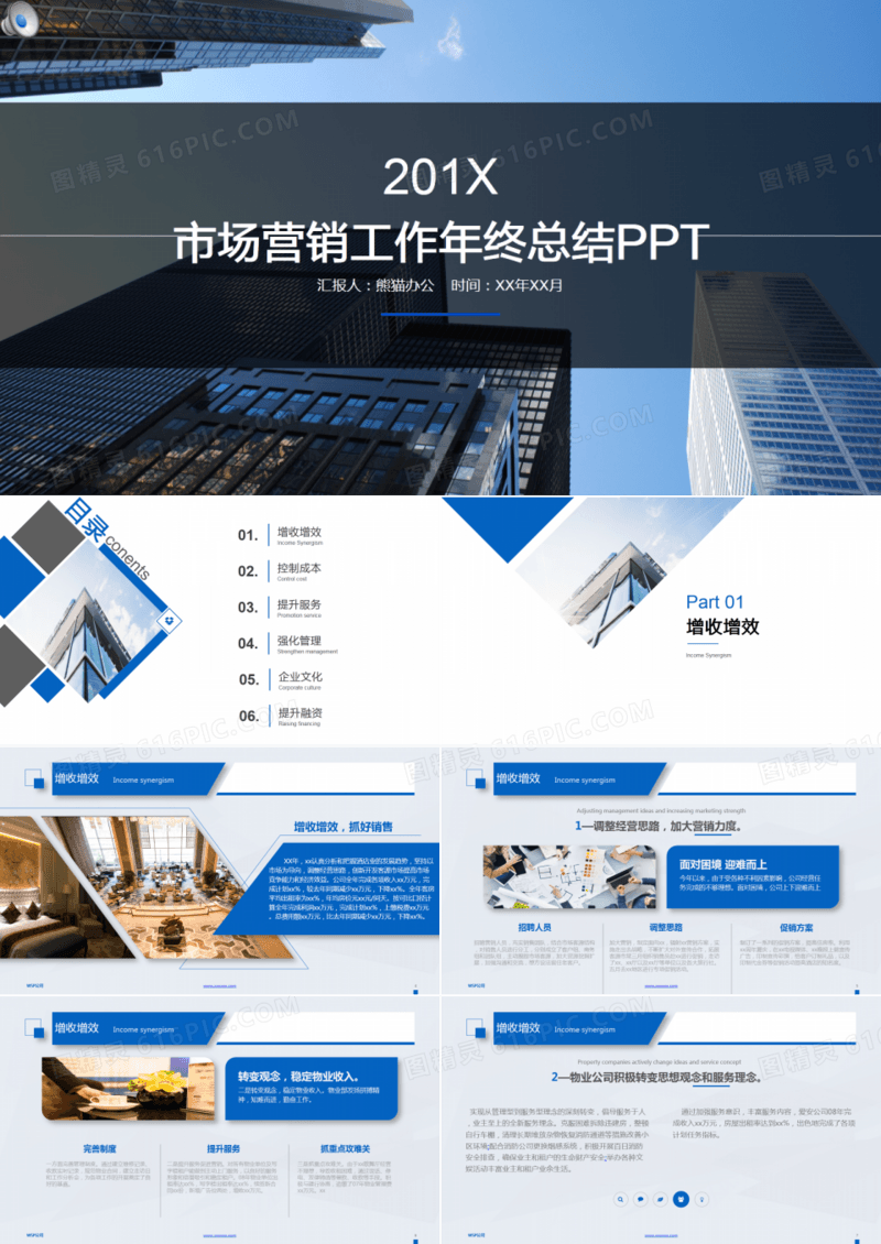市场营销部门年终总结报告PPT