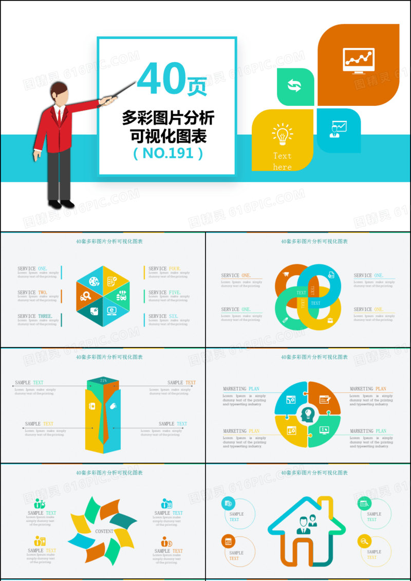 40套分析表信息可视化图表