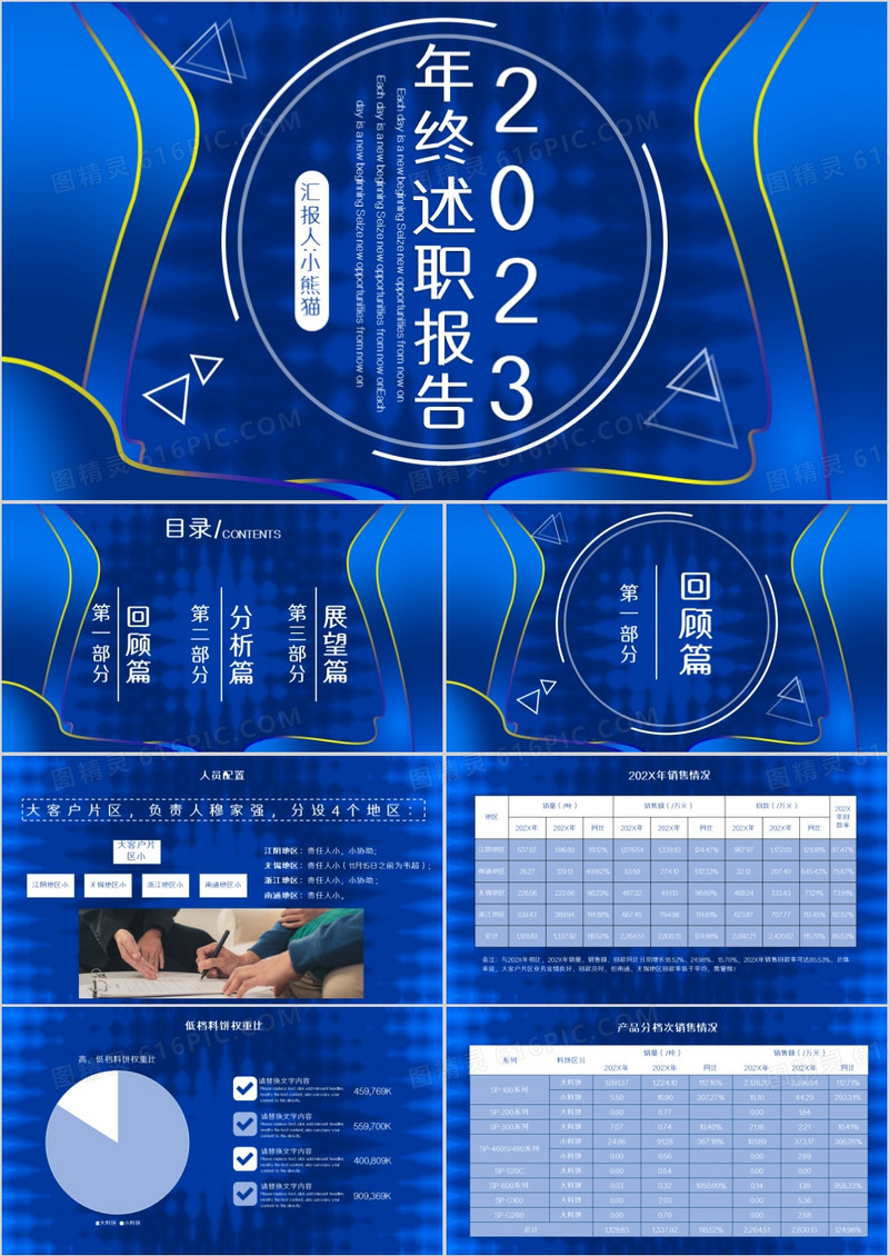 创意简约风年终述职报告PPT模板