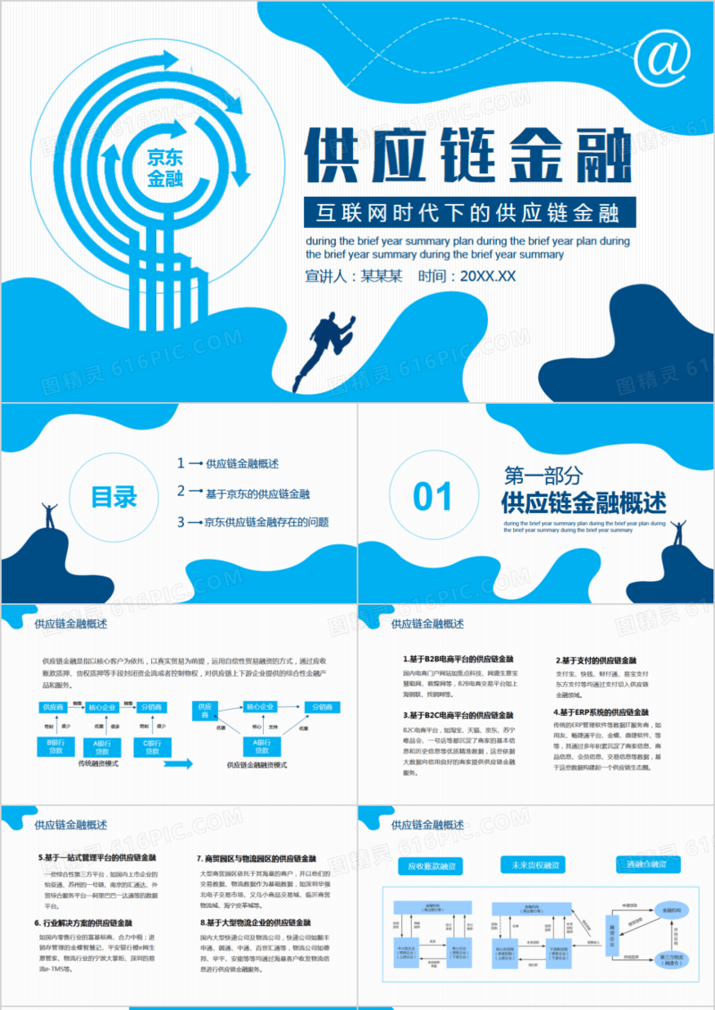 互联网时代下的供应链金融动态PPT模板