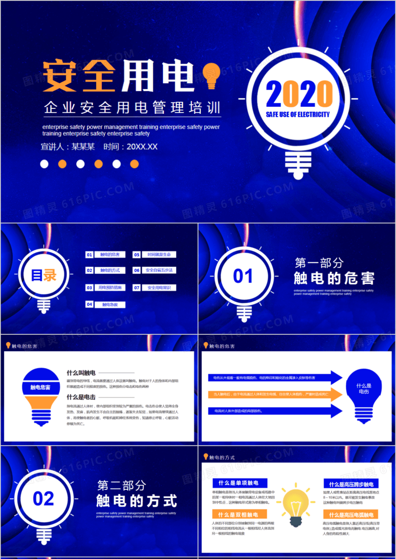 企业安全用电管理培训动态PPT模板