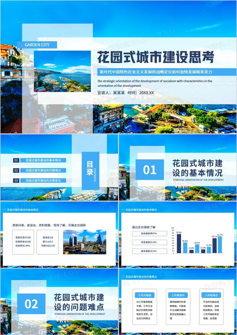 花园式城市建设思考动态PPT