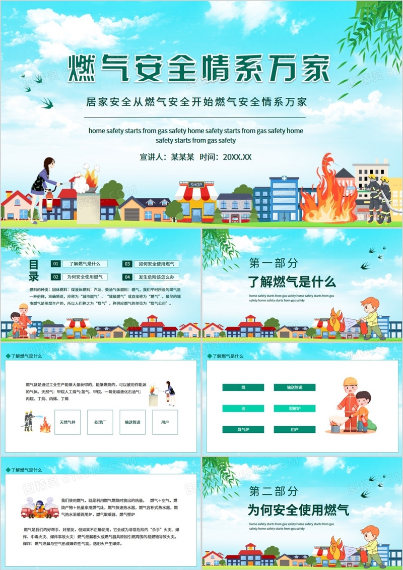 居家安全从燃气安全开始燃气安全情系万家动态PPT