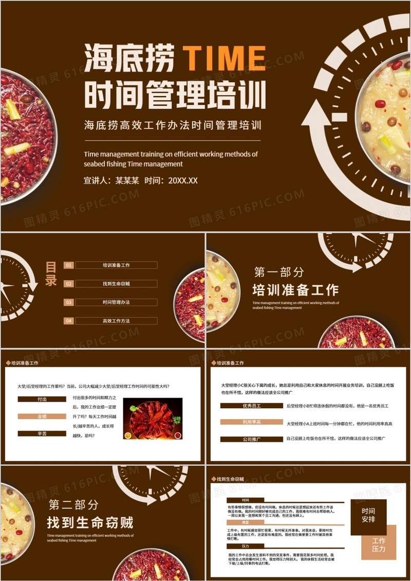 海底捞高效工作办法时间管理培训动态PPT