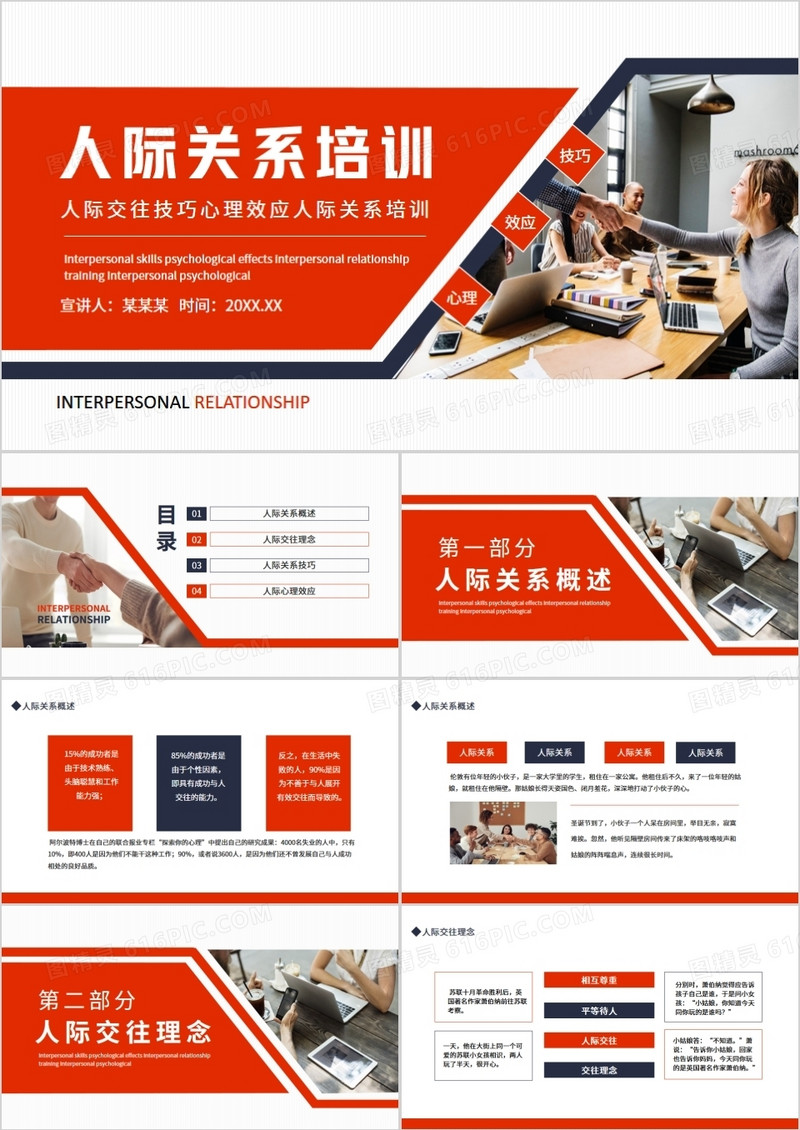 人际交往技巧心理效应人际关系培训动态PPT
