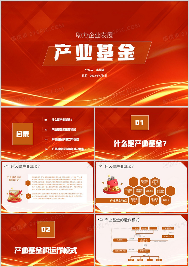 产业基金助力企业发展培训课件PPT模板