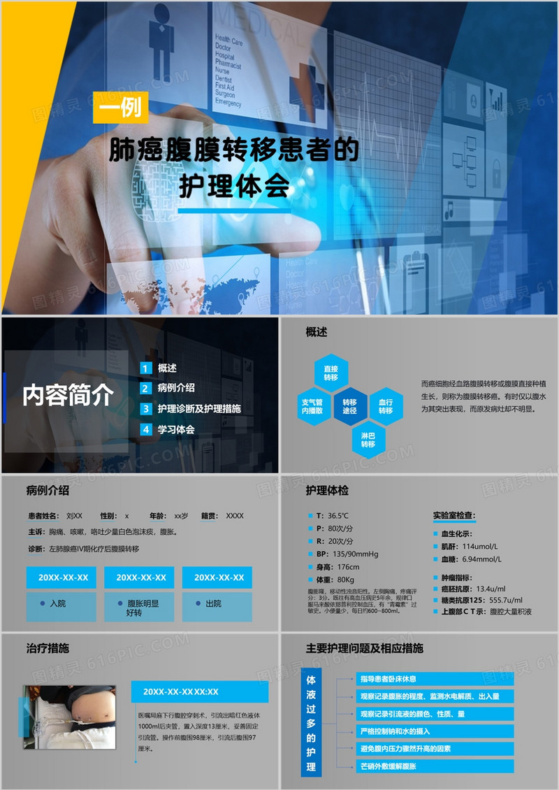 肺癌腹膜转移患者的护理体会PPT模板