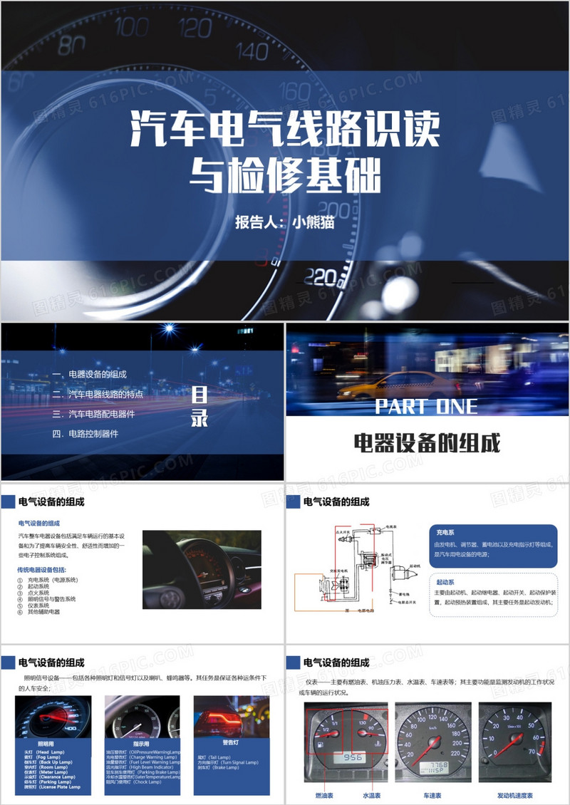 汽车电气识读与检修基础PPT模板
