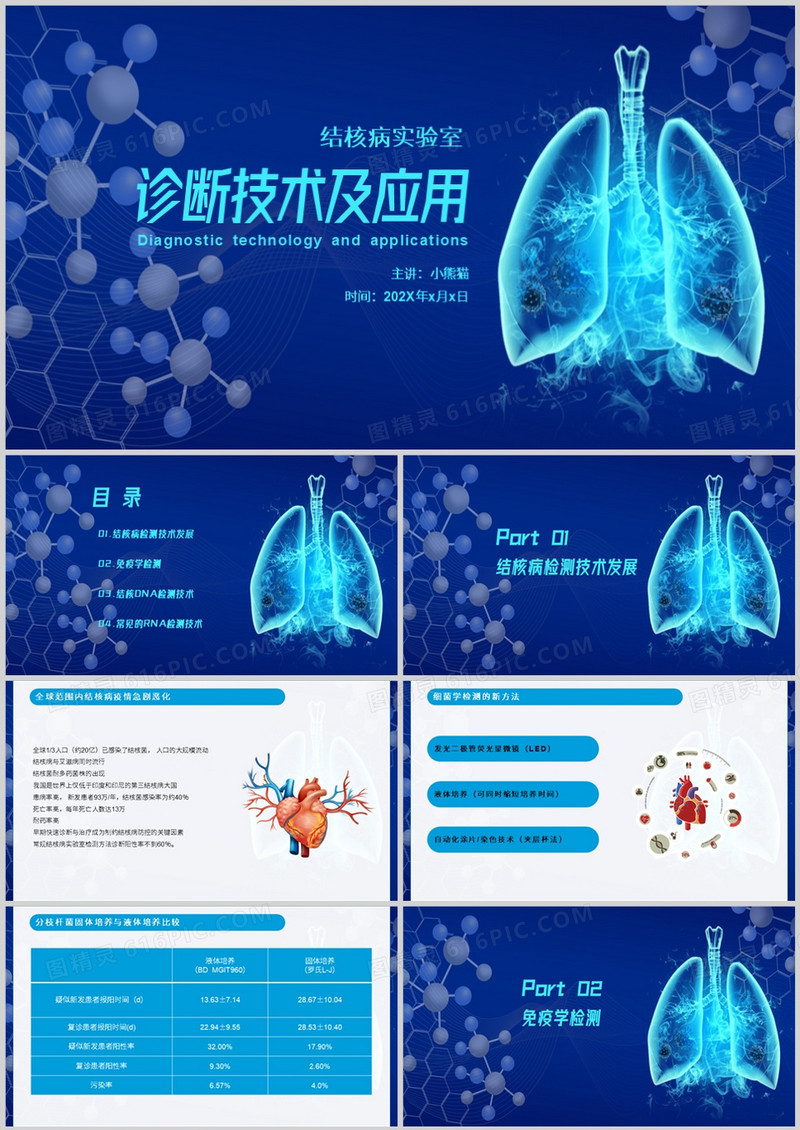 结核病实验室诊断技术应用PPT模板