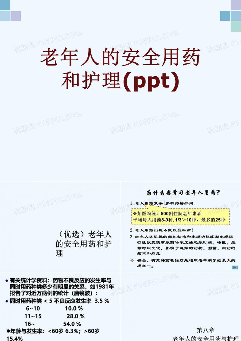老年人的安全用药和护理(ppt)
