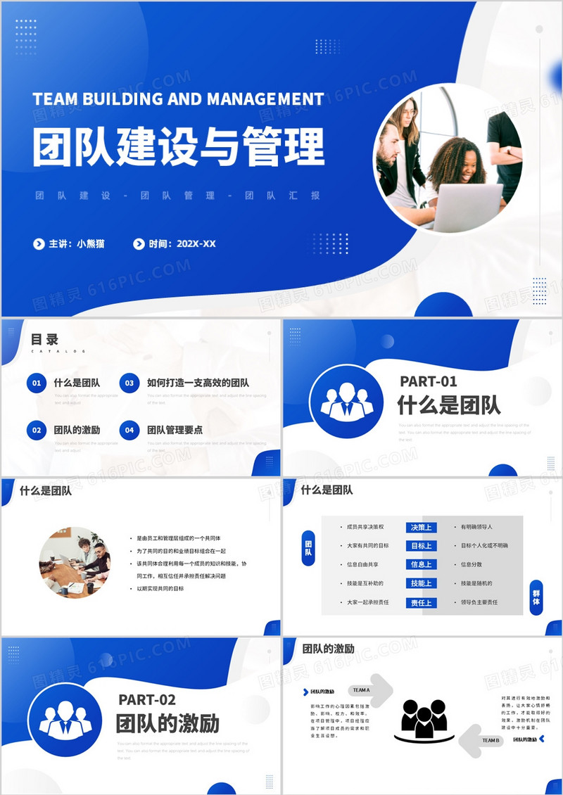 团队建设与管理培训课件PPT模板