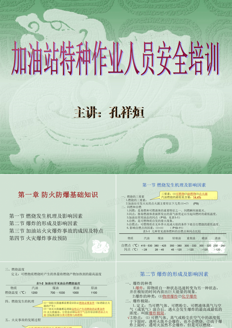 加油站从业人员安全培训教案