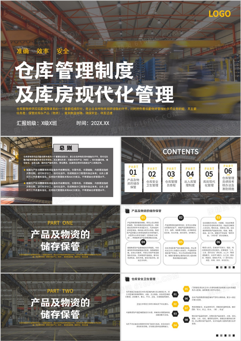 仓库管理制度及库房现代化管理PPT模板
