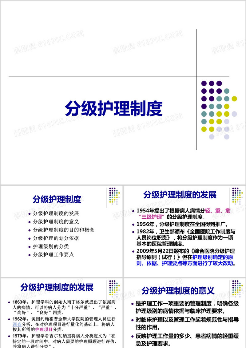 分级护理制度ppt模板