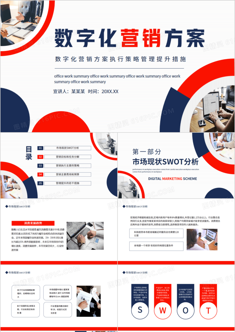 数字化营销方案执行策略管理提升措施动态PPT