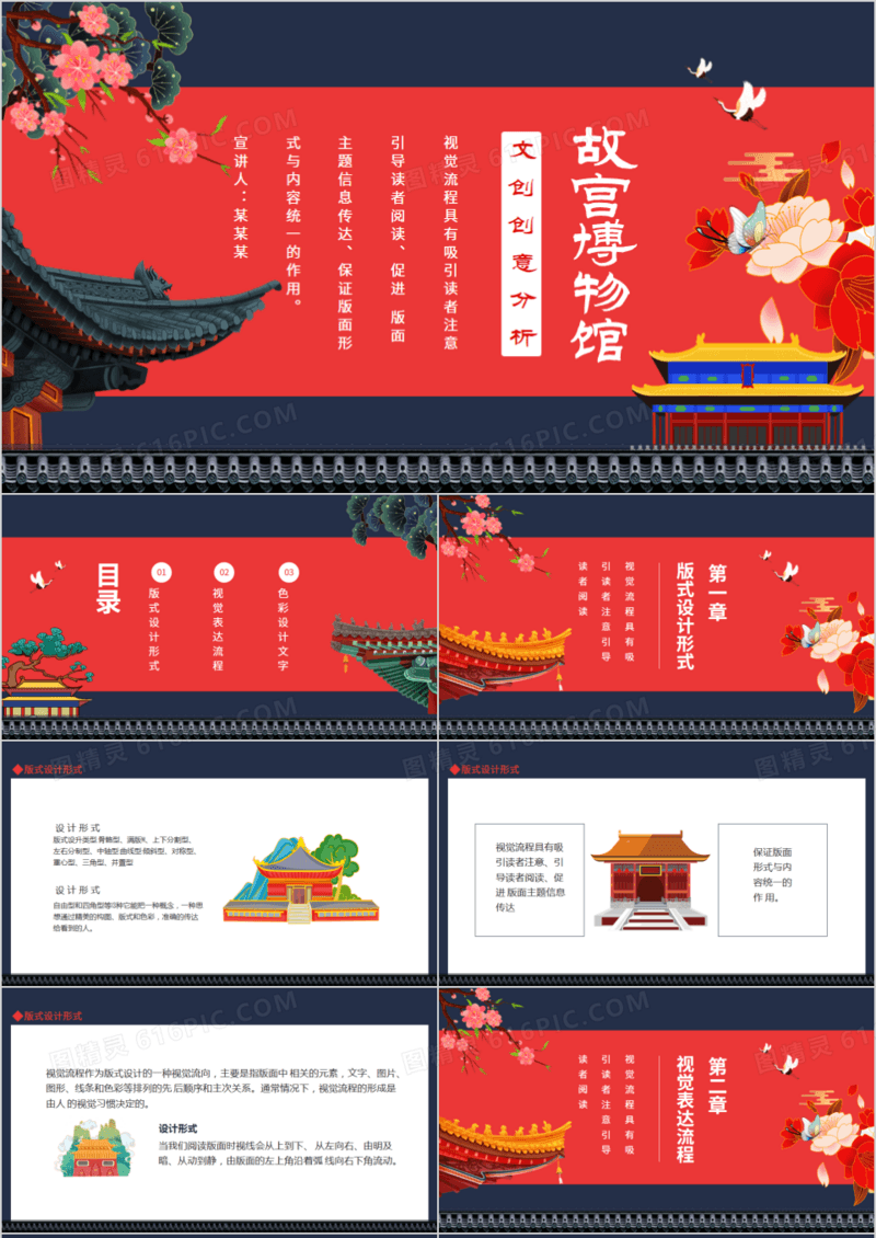 故宫博物馆文创创意分析动态PPT