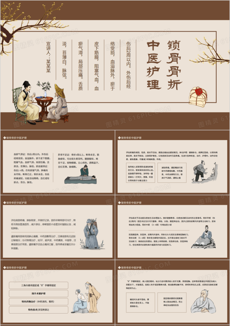 锁骨骨折中医护理动态PPT