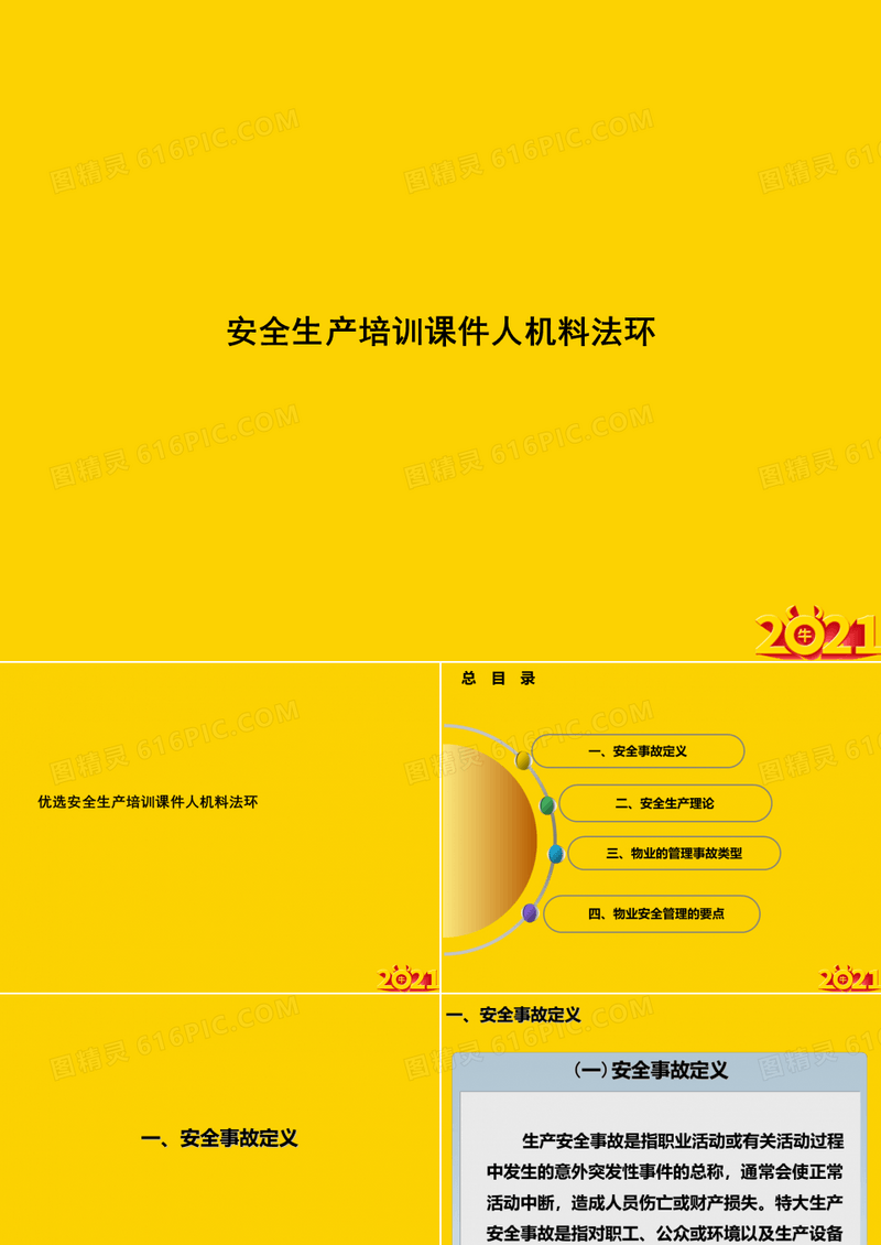 安全生产培训人机料法环ppt正式完整版