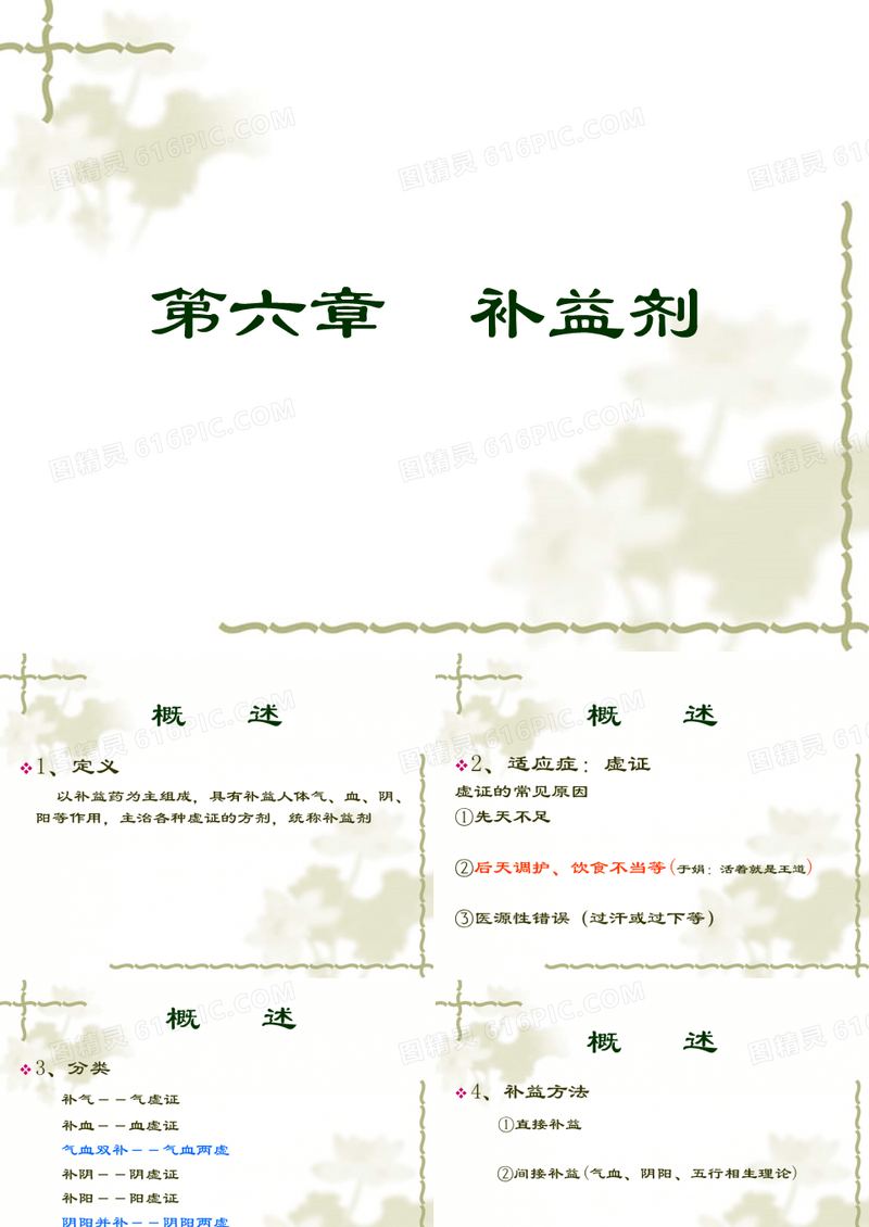 中医方剂学-补益剂