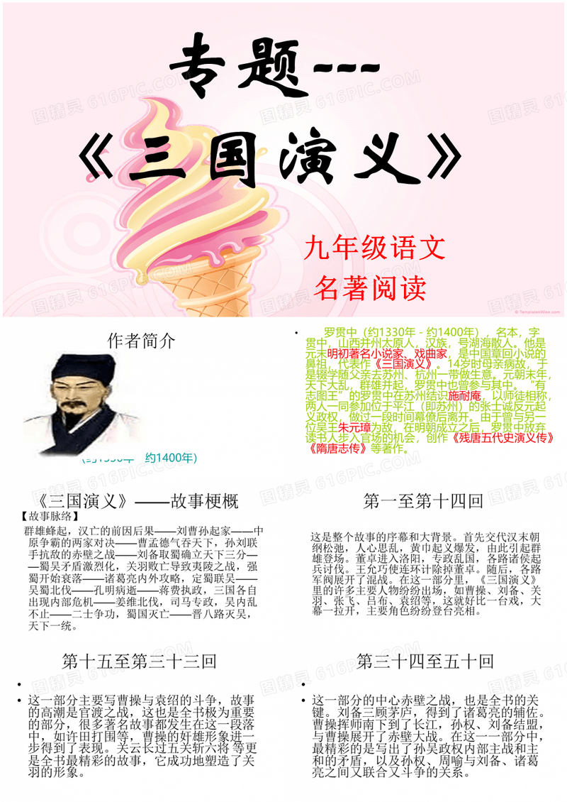 三国演义人物分析,情节故事