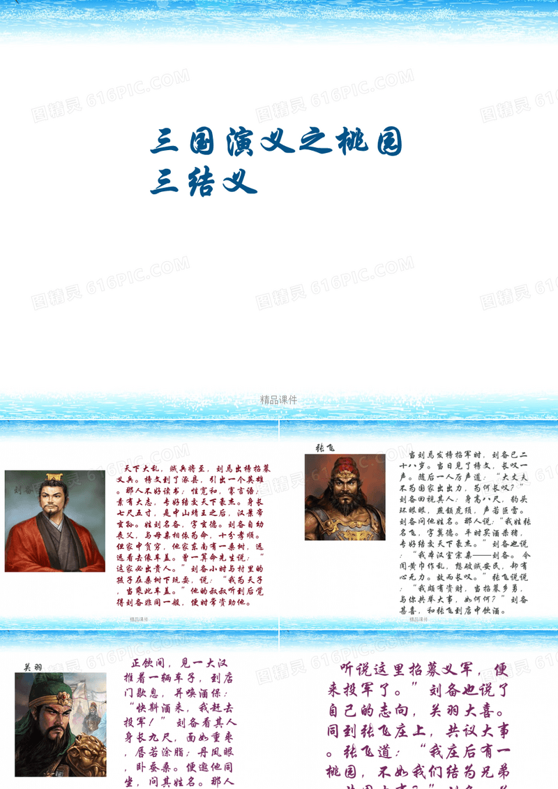 三国演义之桃园三结义ppt课件