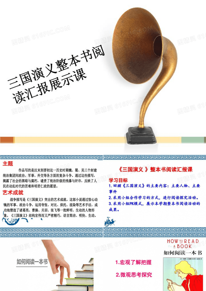 三国演义整本书阅读汇报展示课-课程