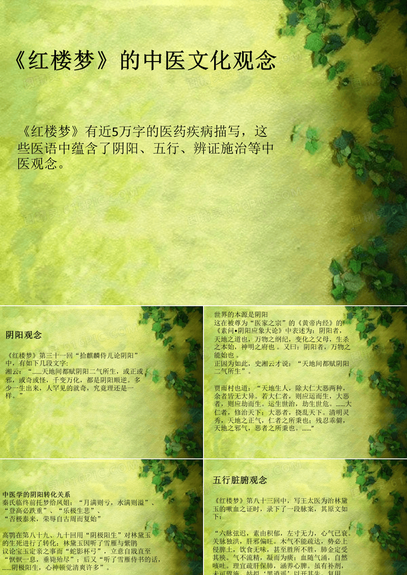 红楼梦与中医文化理念