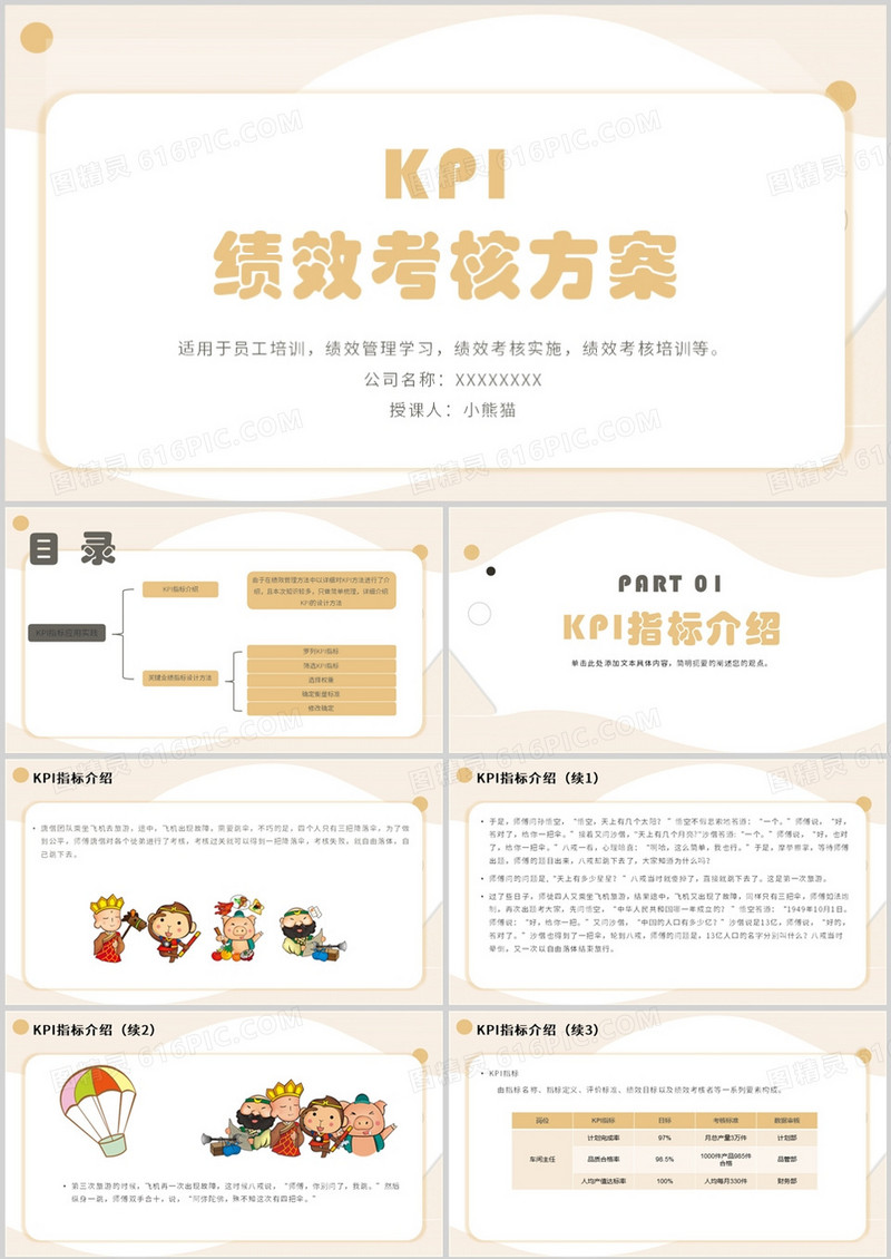 简约商务风绩效考核方案PPT模板