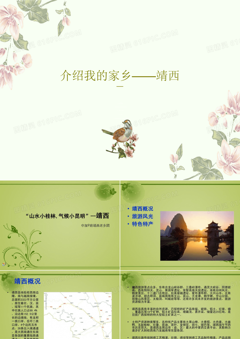 介绍我的家乡——靖西共33页