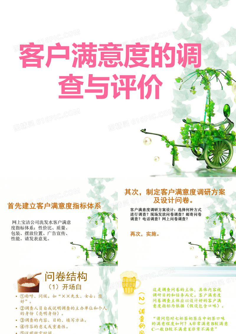 客户满意度调查问卷ppt课件
