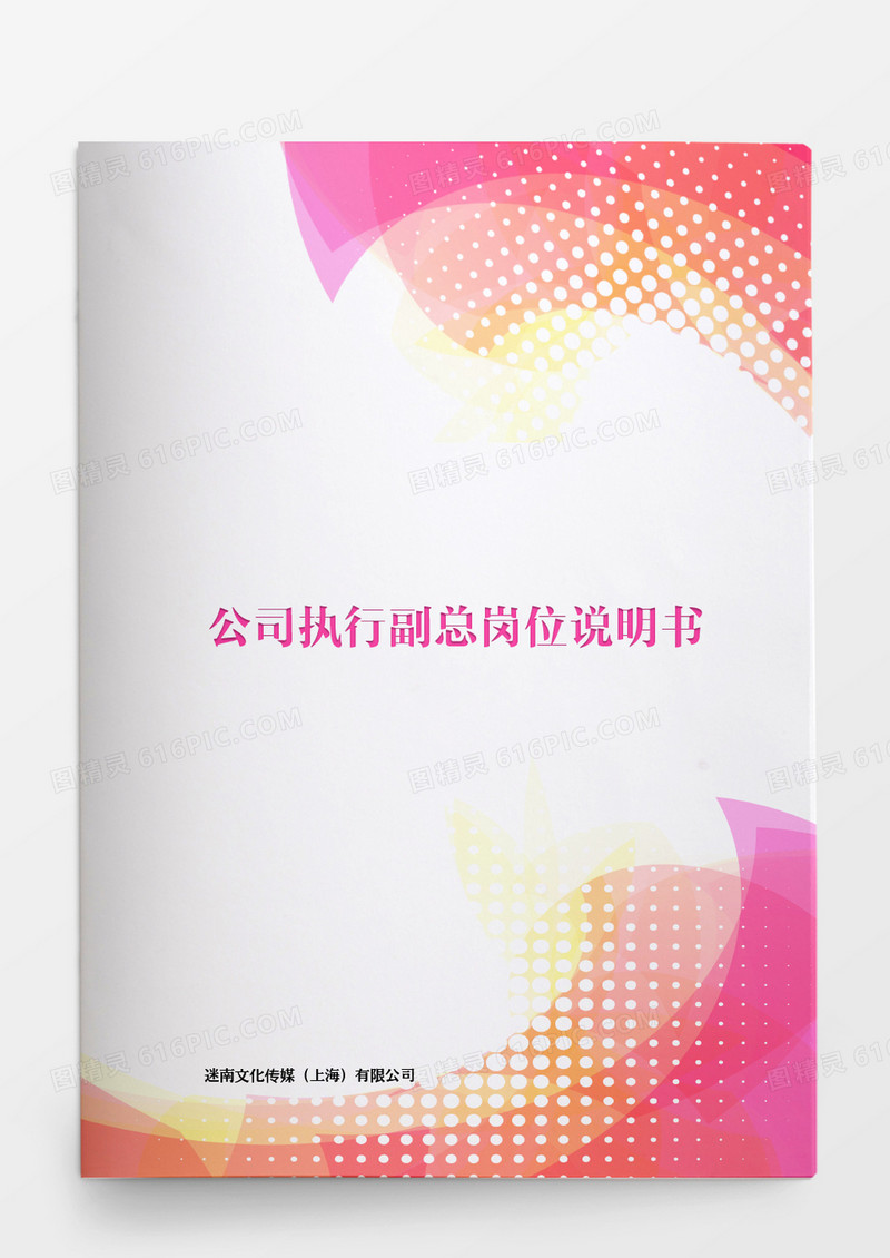 人事管理公司执行副总岗位说明书word文档
