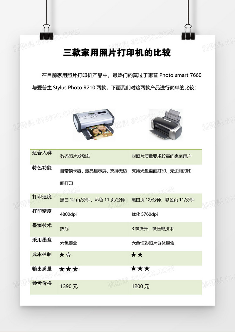 产品规格资料word模板