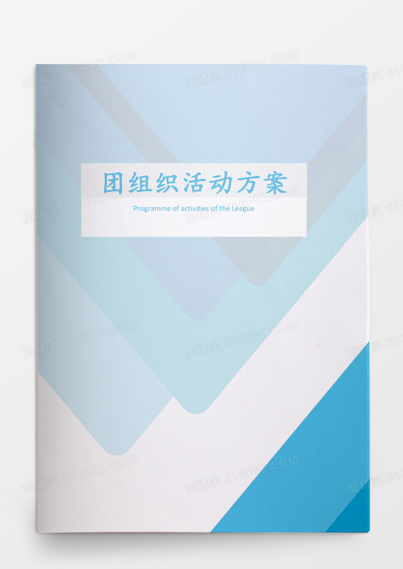 蓝色简约团队组织活动方案word模板